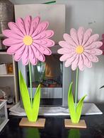 Decoratie bloemen op houten standaard, Ophalen, Overige materialen, Gebruikt, Overige kleuren