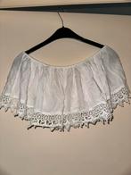 Dames witte crop top, Wit, Ophalen of Verzenden, Zo goed als nieuw, Korte mouw