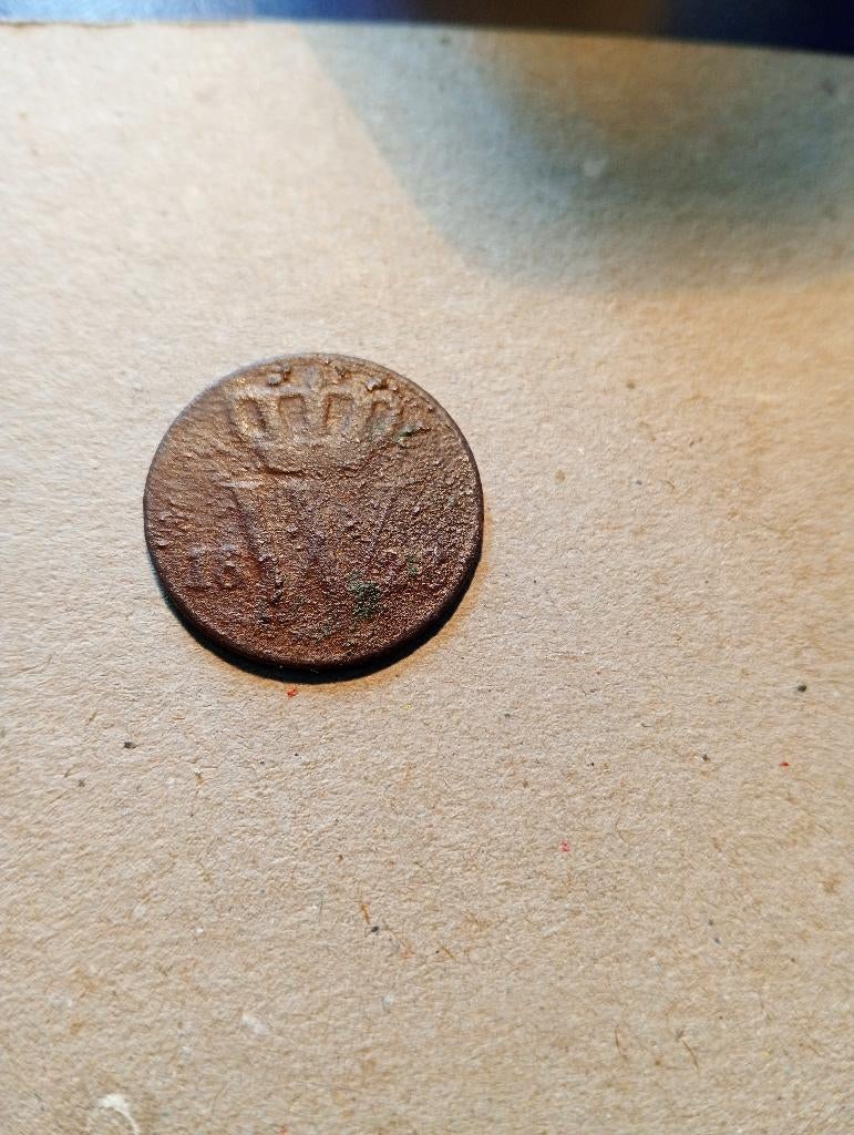 Cent 1828 belgie, Ophalen of Verzenden, Koning Willem I, 1 cent, Losse munt