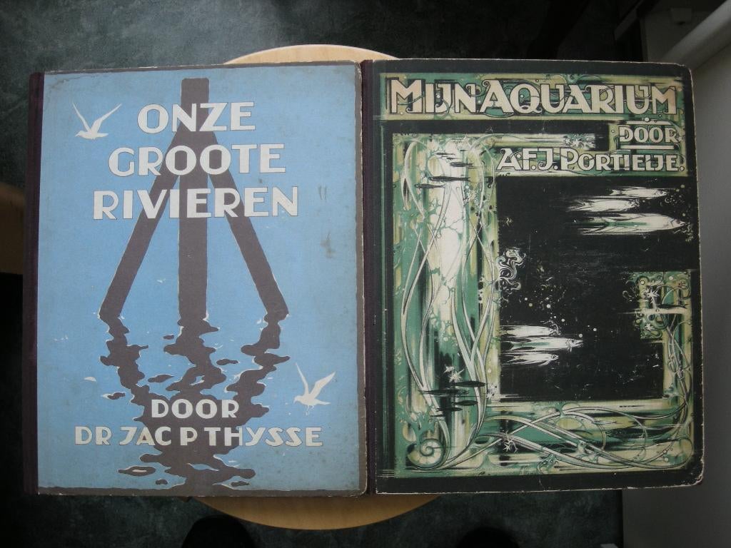 2 Orig. Verkade albums/Mijn Aquarium-Onze Groote Rivieren, Boeken, Prentenboeken en Plaatjesalbums, Ophalen of Verzenden, Gelezen