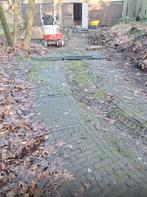 7 duimers geel blond 300m2, Tuin en Terras, Tegels en Klinkers, Ophalen, Gebruikt, Klinkers, 10 m² of meer