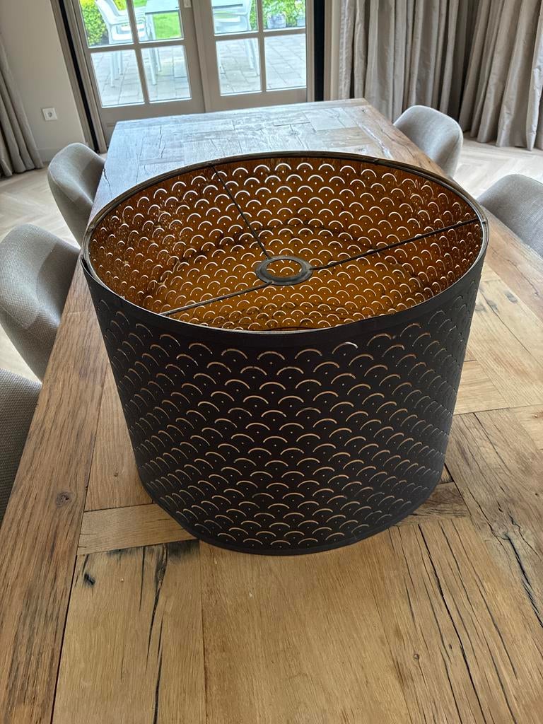 Unieke lampenkap Nymö, 25 tot 50 cm, Zwart, Rond, Ophalen of Verzenden