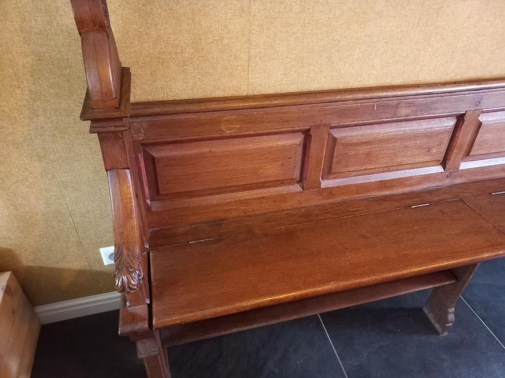 Antieke Kerkbank - Massief Hout, Antiek en Kunst, Ophalen