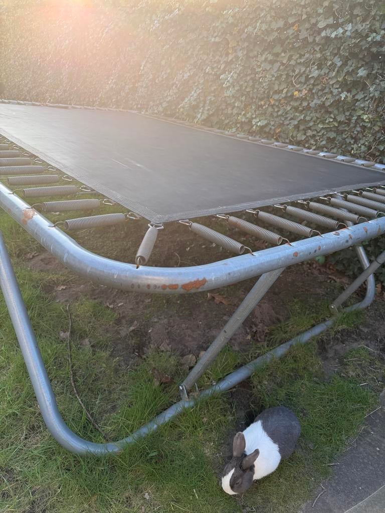 Berg trampoline 300x220x80 : lentepakker!, Ophalen, Gebruikt