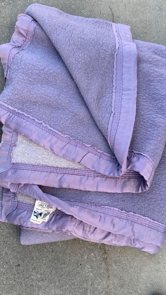 XXL vintage wollen Deken - Warm & Comfortabel,220x240, Huis en Inrichting, Woonaccessoires | Plaids en Woondekens, Gebruikt, Ophalen of Verzenden