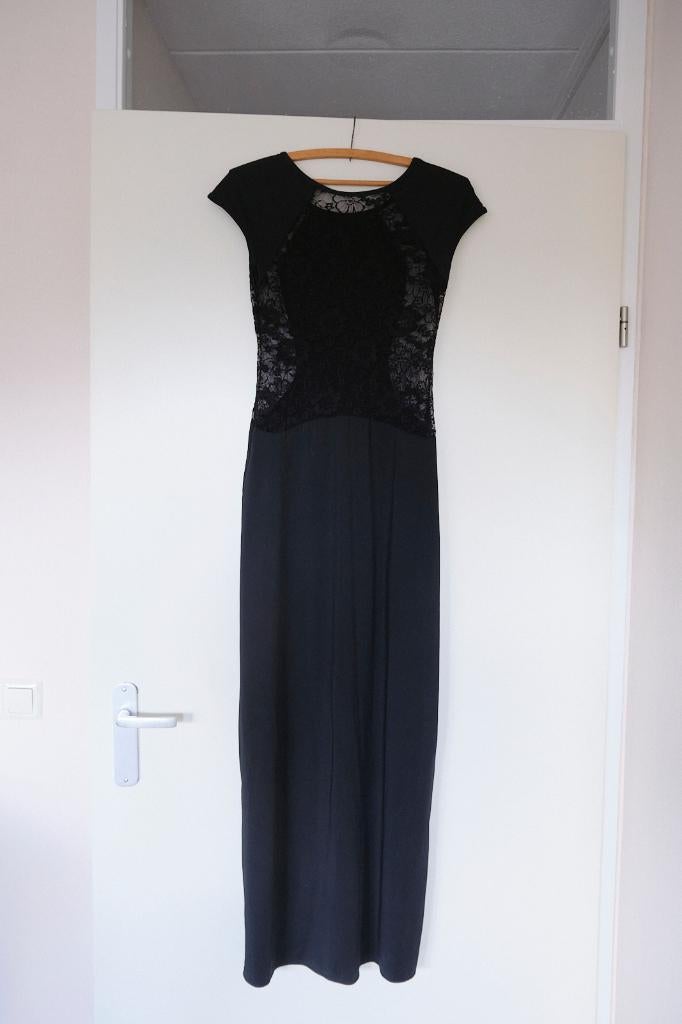 Chilirose jurk zwart mt L, Kleding | Dames, Zwart, Maat 42/44 (L), Ophalen of Verzenden, Zo goed als nieuw