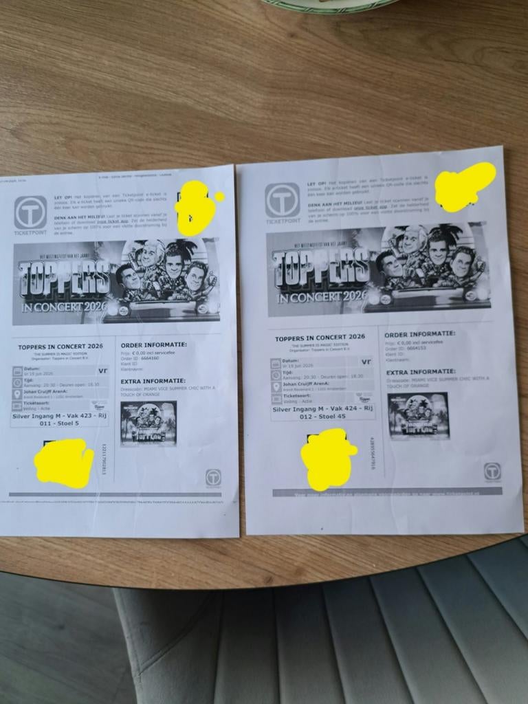 2 tickets voor de Toppers in concert 2026, Tickets en Kaartjes, Twee personen, Juni, Levenslied