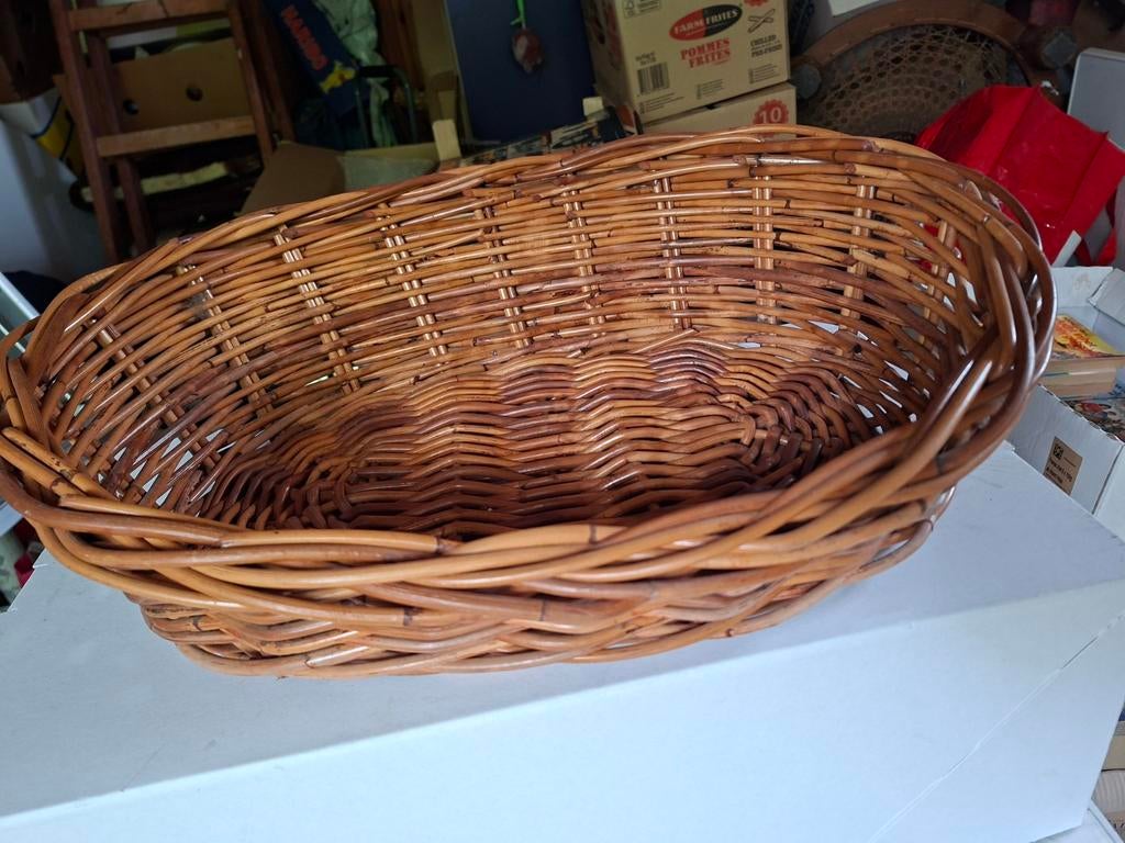 Rieten katten of honden mand 50 cm breed, Ophalen of Verzenden, Zo goed als nieuw, Riet
