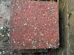 25 rode stoeptegels 30x30, Tuin en Terras, Ophalen, Gebruikt, Beton, Terrastegels