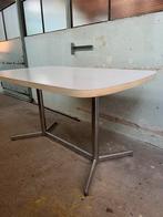 Vintage tafel met chrome  onderstel, Ophalen, Gebruikt, 50 tot 100 cm, Vier personen