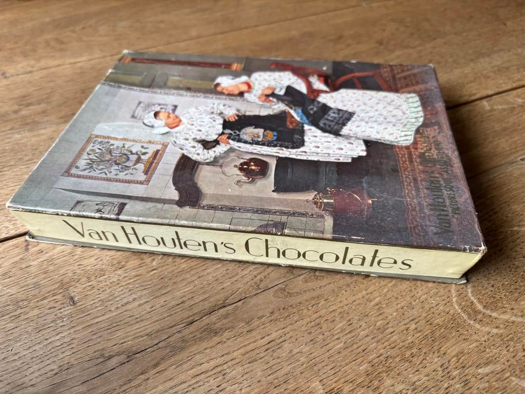 Vintage Van Houten Chocolade Verpakking - reclame doos, Ophalen of Verzenden, Gebruikt, Verpakking