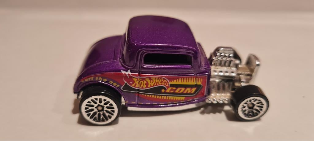 Hot Wheels 1932 Ford A-Ford Hot Rod Paars, Ophalen of Verzenden, Zo goed als nieuw, Auto