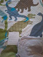 Dino dekbedovertrek voor kinderbedje + l.grijze onderhoes., Ophalen of Verzenden, Zo goed als nieuw