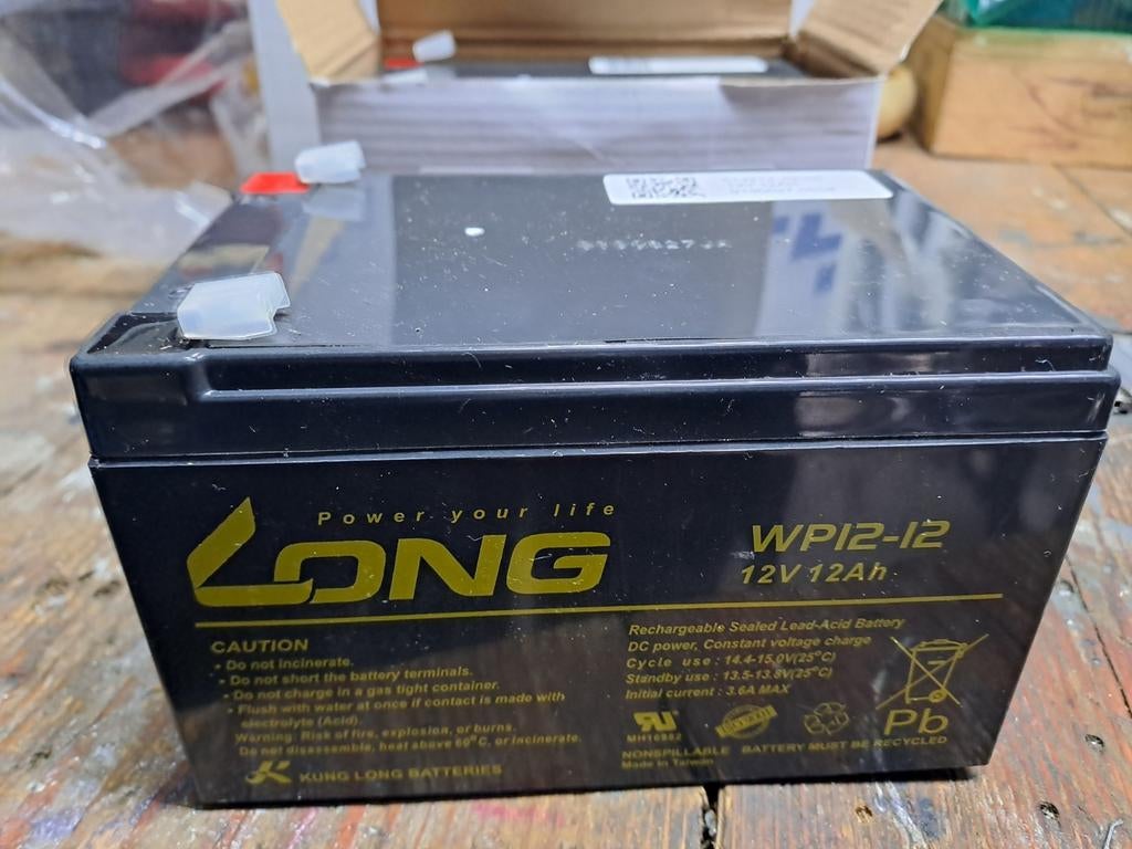 2 zo goed als nieuwe 12V 12Ah accu's.           ONG WP12-12, Auto-onderdelen, Accu's en Toebehoren, Ophalen of Verzenden, Nieuw