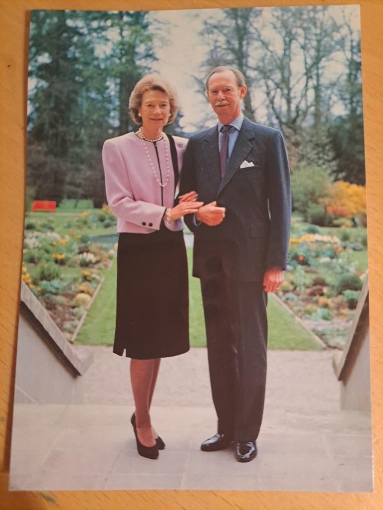Ansichtkaart Jean en Josephine van Luxemburg, Ophalen of Verzenden, 1980 tot heden, Ongelopen, België en Luxemburg