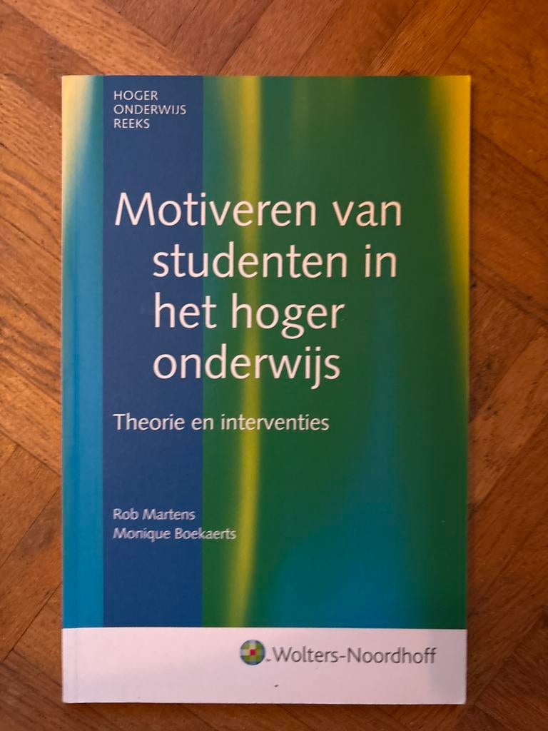 Motiveren van studenten in het hoger onderwijs, Ophalen of Verzenden, Gamma, Gelezen, HBO