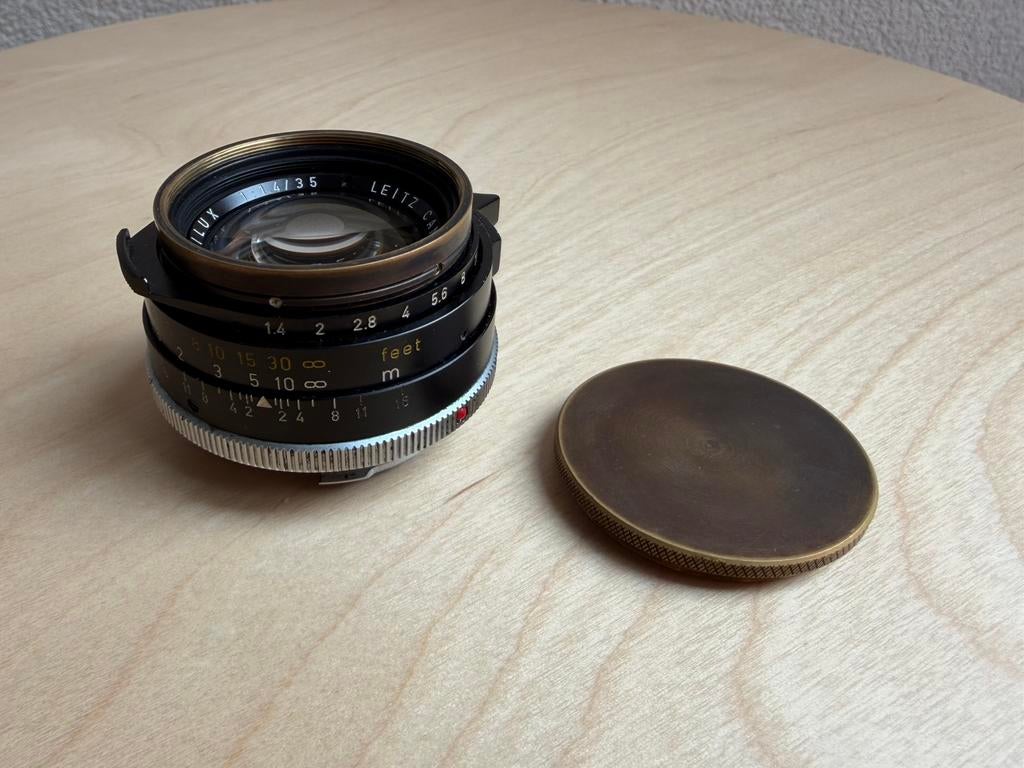 Leica Summilux M 35mm 1.4 V2 x Skyllaney Close Focus Mod CLA, Ophalen of Verzenden, Gebruikt