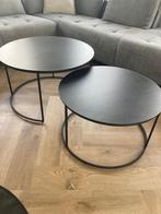 Salontafelset van 2  rond, Ophalen, 50 tot 100 cm, Rond, Zo goed als nieuw
