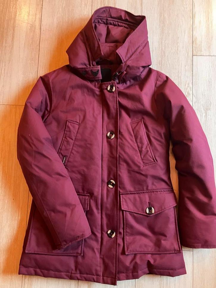 Airforce bordeauxrode jas - Maat M, Kleding | Dames, Jassen | Winter, Zo goed als nieuw, Maat 38/40 (M), Rood, Ophalen of Verzenden