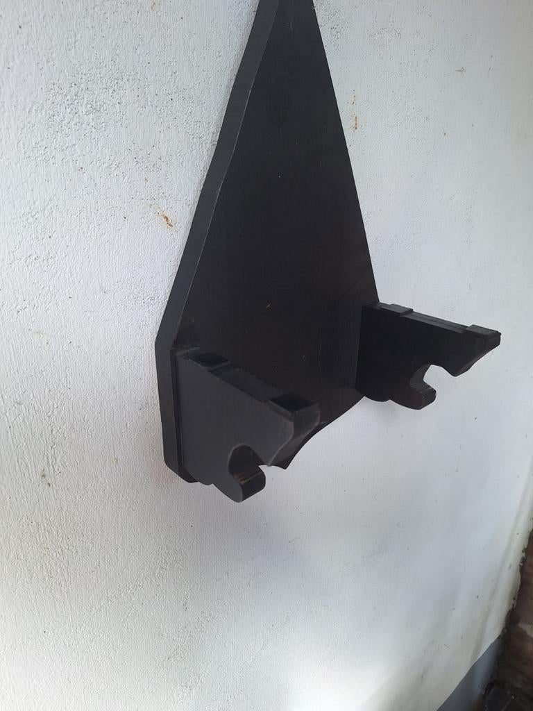 Zwarte houten console voor comtoise klok, Antiek en Kunst, Antiek | Klokken, Ophalen of Verzenden