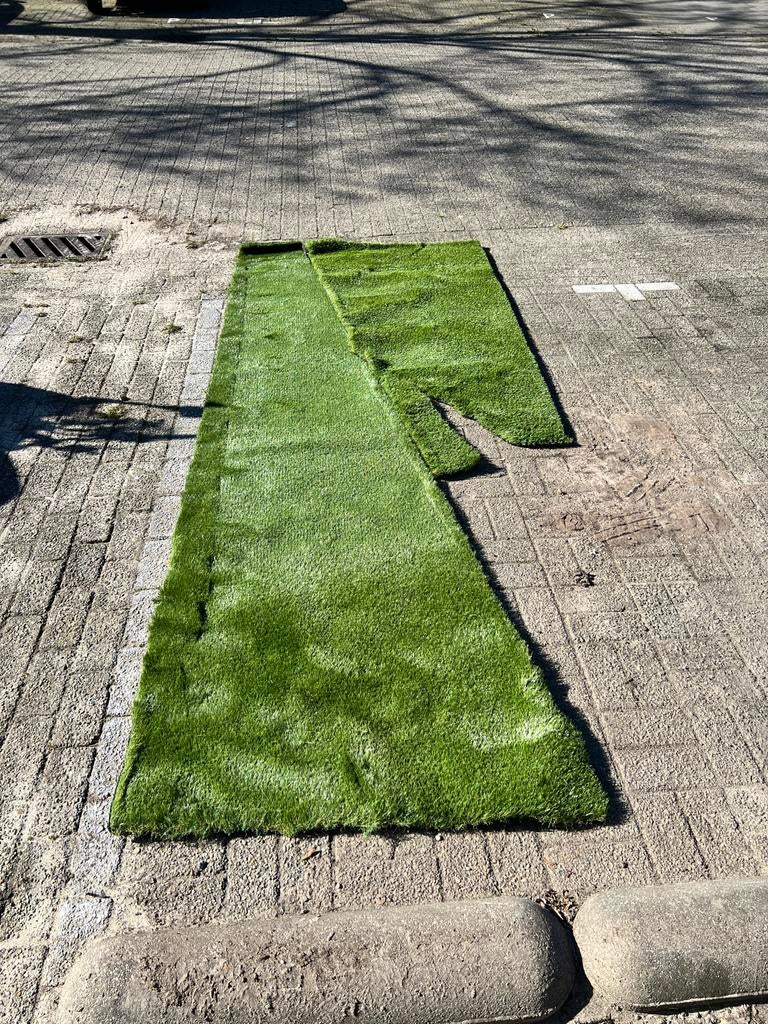 Restpartij kunstgras - ca. 4m² - Hornbach kwaliteit, Ophalen of Verzenden, Gebruikt, Minder dan 10 m², Kunstgras