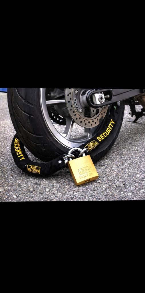 Burg Wächter Ketting + Hangslot Set – 2m 10mm – Top Kwalitei, Ophalen of Verzenden, Nieuw, Kettingslot