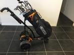 Elektrische golfkar en golfset, Sport en Fitness, Golf, Ophalen, Gebruikt, Set, Overige merken