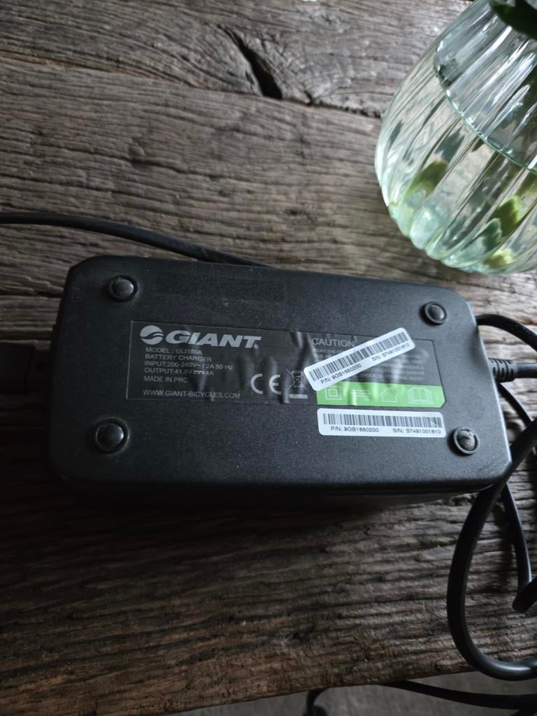 Giant 5pins oplader, Fietsen en Brommers, Fietsaccessoires | Fietsaccu's, Ophalen of Verzenden, Zo goed als nieuw