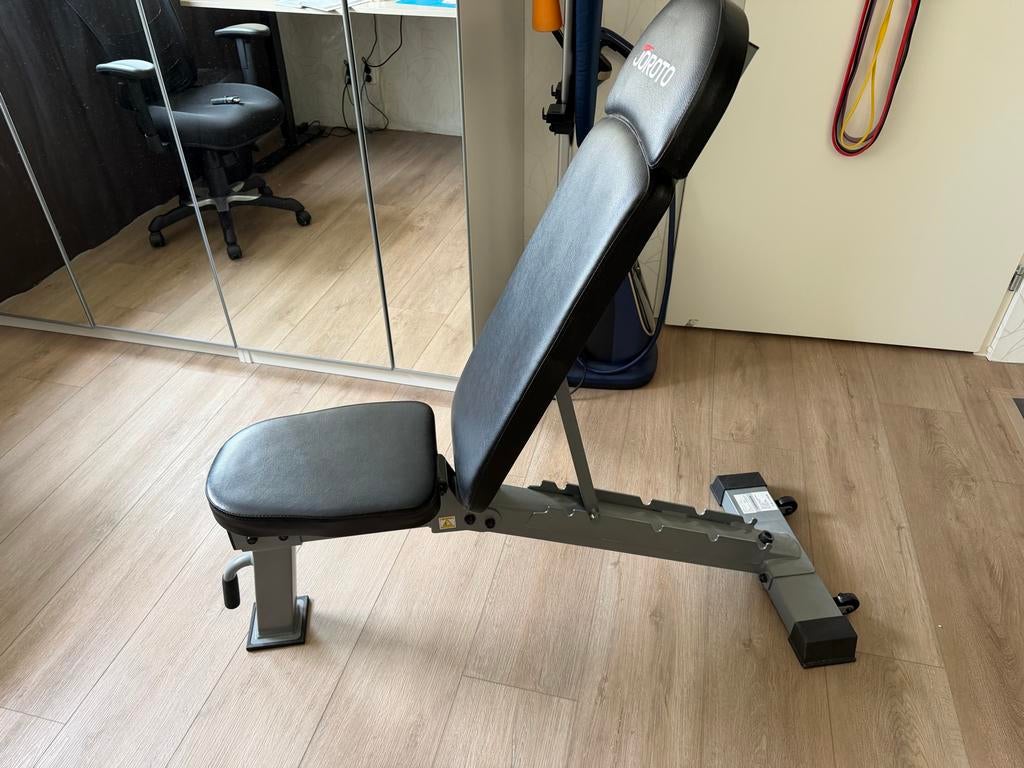 JOROTO MD80 Verstelbare Fitnessbank - Zo goed als nieuw, Sport en Fitness, Fitnessmaterialen, Zo goed als nieuw, Fitnessbank, Armen