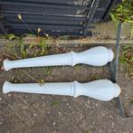 Antieke dubbele wastafel 112x60 cm op twee poten, Ophalen, Gebruikt, Wastafel