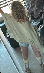 Moost Wanted poncho met franjes , ecru , XL, Ophalen of Verzenden, Nieuw, Maat 42/44 (L), Beige