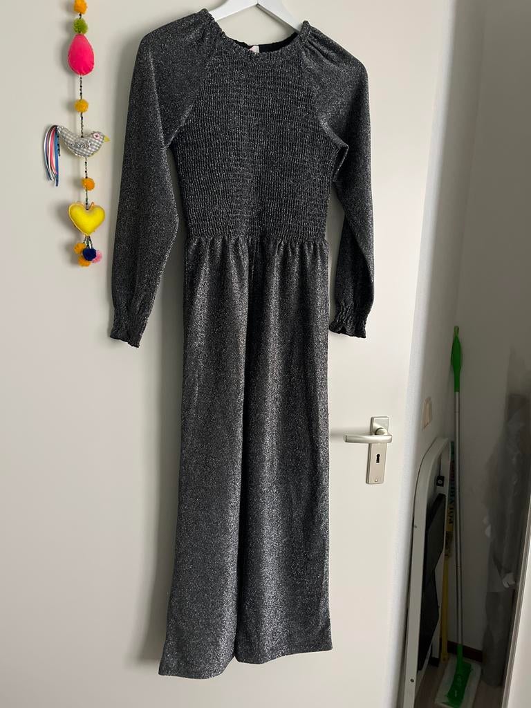 Feestelijke meisjes jumpsuit, Ophalen of Verzenden, Zo goed als nieuw, Maat 34 (XS) of kleiner, Zwart