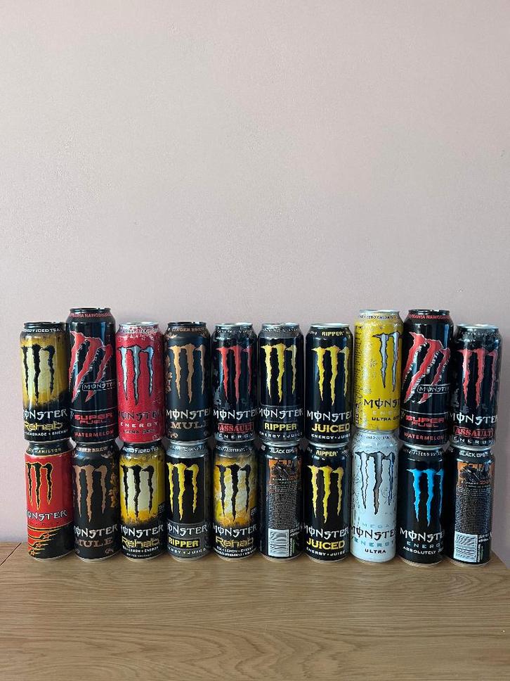 Monster energy EU blikken, Verzamelen, Blikken, Zo goed als nieuw, Overige, Ophalen of Verzenden