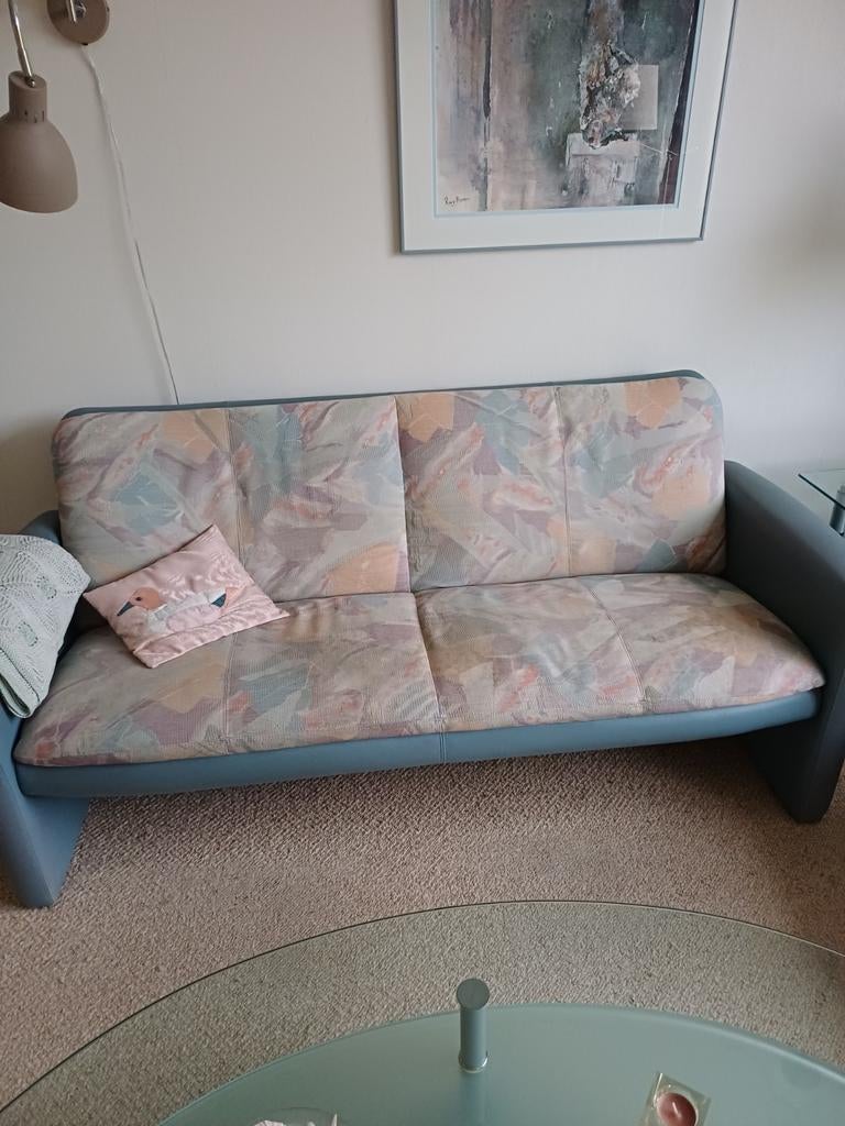 Bankstel leolux, Huis en Inrichting, Ophalen, Gebruikt, 150 tot 200 cm, Tweepersoons