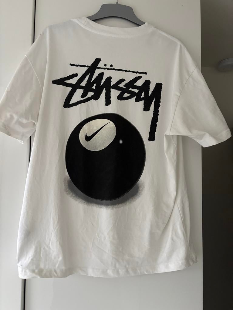 Nike x Stussy T-shirt, Wit, Maat 42/44 (L), Ophalen of Verzenden, Korte mouw