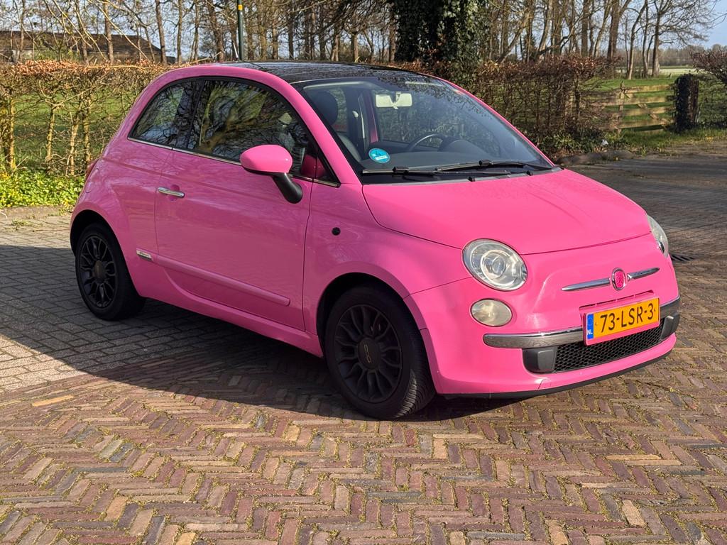 Fiat 500 1.2 Rosa Automaat uit 2010, Auto's, Euro 5, Stof, Gebruikt, 1242 cc