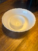 Witte schalen set, Overige materialen, Gebruikt, Schaal, Rond