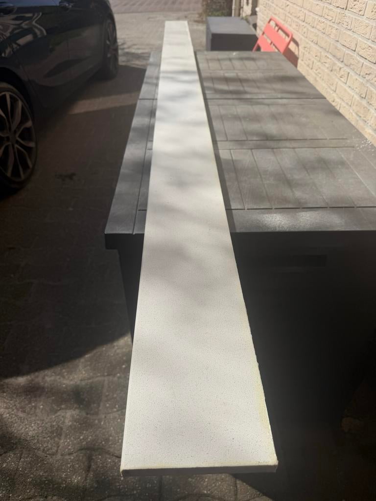 Composieten spatranden/achterwand keuken/vensterbanken, Ophalen, Gebruikt, Wit, 200 cm of meer