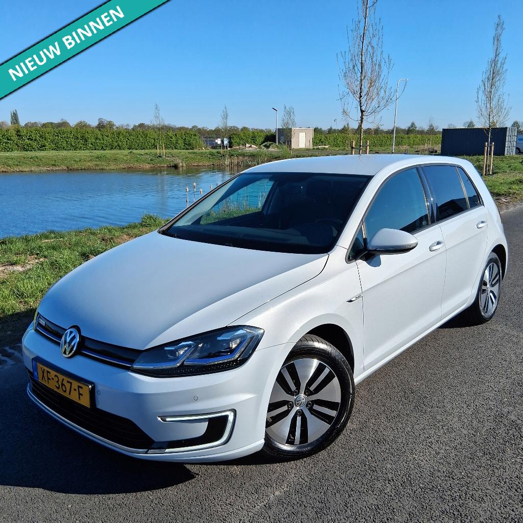 Volkswagen ELEKTRISCHE E-Golf 136pk DSG 2019 White Silver, Euro 6, Lichtsensor, Wit, Origineel Nederlands