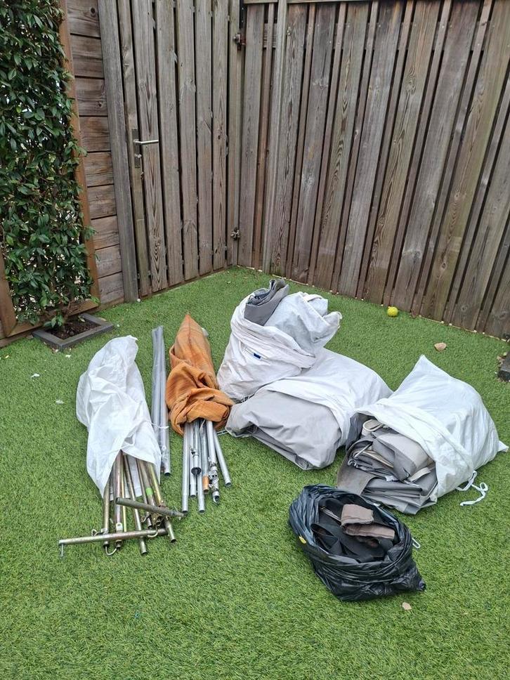 Voortent caravan Vrijbuiter omloopmaat 8, Tuin en Terras, Zand, Gebruikt, Ophalen