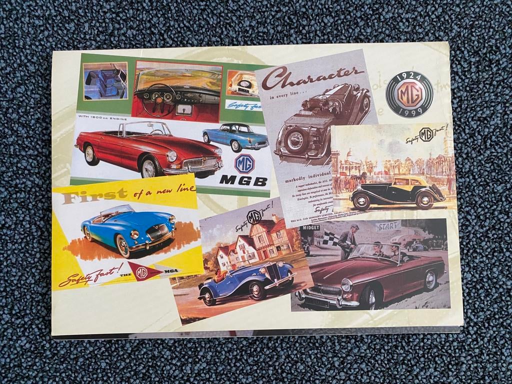 MG - MG 1924-1999 luxe autofolder (1999), Ophalen of Verzenden, Zo goed als nieuw, Overige merken