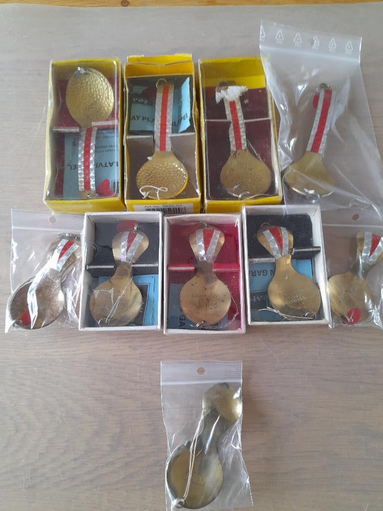 10 vintage Albatros Ivan Garay platvis lepels 25 en 45 gram, Watersport en Boten, Hengelsport | Zeevissen, Ophalen of Verzenden