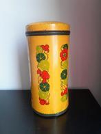 Vintage Verkade Beschuitblik met bloemmotief, Verzamelen, Blikken, Ophalen of Verzenden, Gebruikt, Beschuit, Verkade