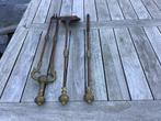 Kachel/set  Schep, Tang, Pook messing knoppen €10, Ophalen of Verzenden, Gebruikt, Hout, Houtkachel