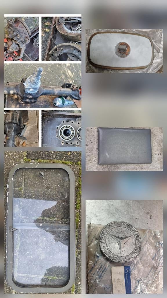 Mercedes unimog 403 406 416 onderdelen assen spiegel, Auto-onderdelen, Ophalen of Verzenden, Gebruikt, Mercedes-Benz, Ophanging en Onderstel