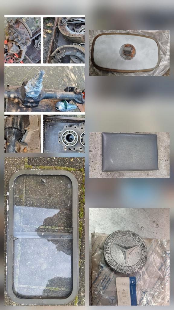 Mercedes unimog 403 406 416 onderdelen assen spiegel, Auto-onderdelen, Vrachtwagen-onderdelen, Mercedes-Benz, Ophanging en Onderstel