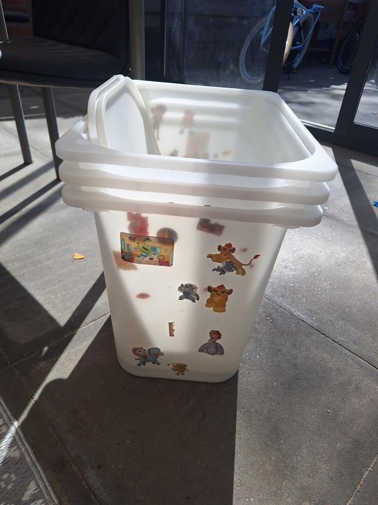 3 grote ikea trofast bakken en 2 deksels, Ophalen, Gebruikt