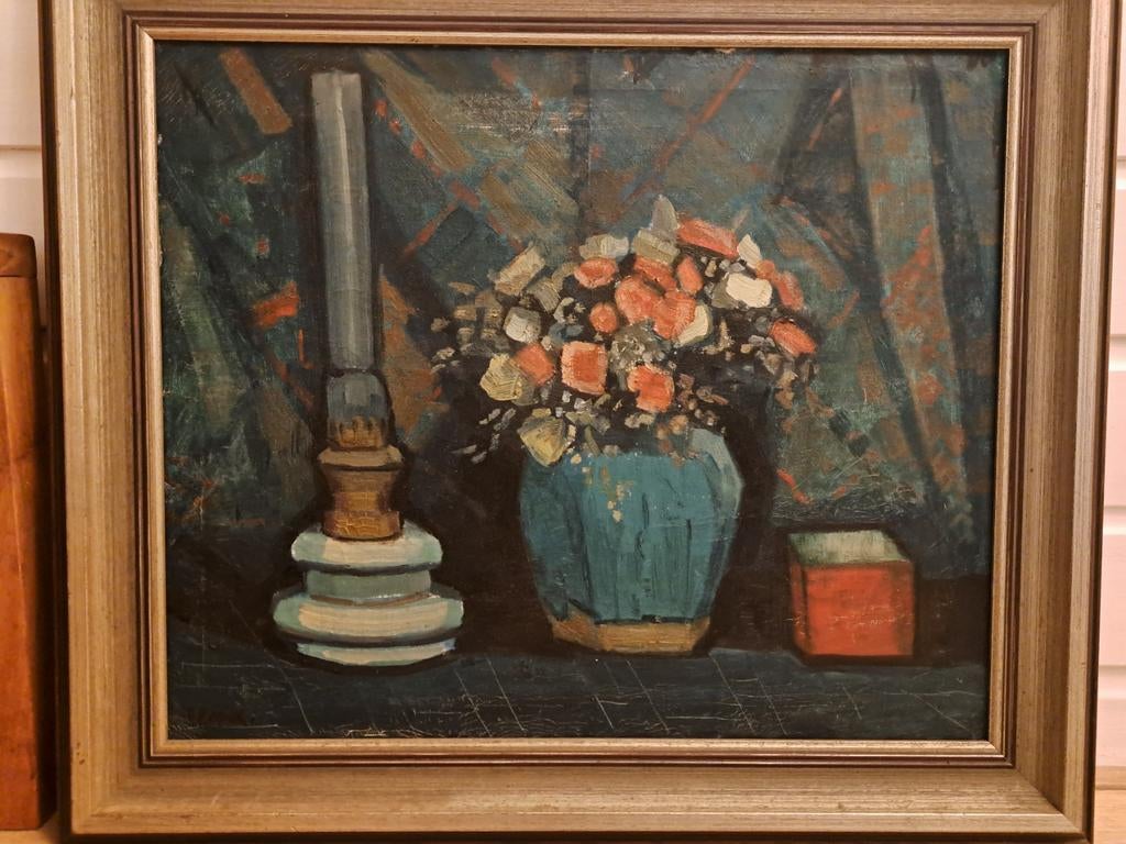 Stilleven Gerrit Polder (1897-1981) uit Den Haag, Antiek en Kunst, Kunst | Schilderijen | Klassiek, Ophalen of Verzenden