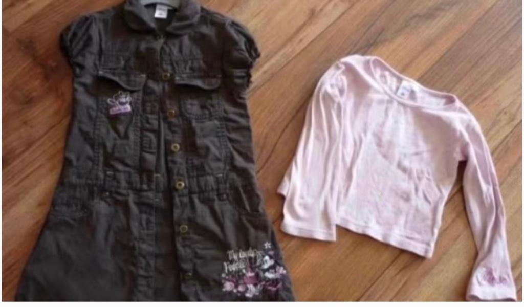2 delige set jurk en shirt Minnie Mouse in maat 110, Ophalen, Gebruikt, C&A, Meisje