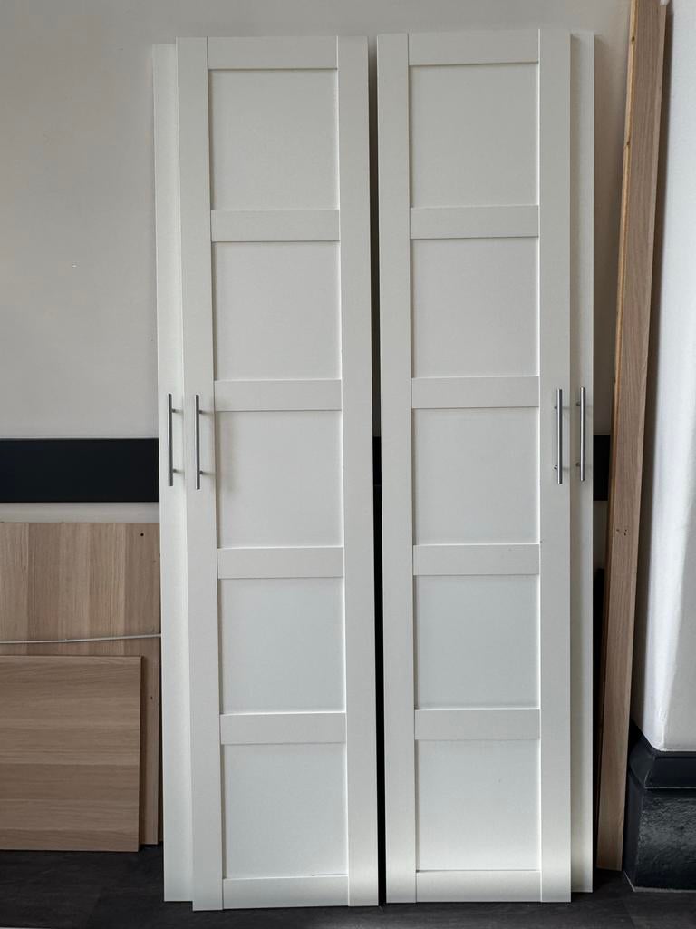 4x IKEA PAX Bergsbo deuren – wit – nette staat, Ophalen, Gebruikt, 200 cm of meer, 50 tot 100 cm